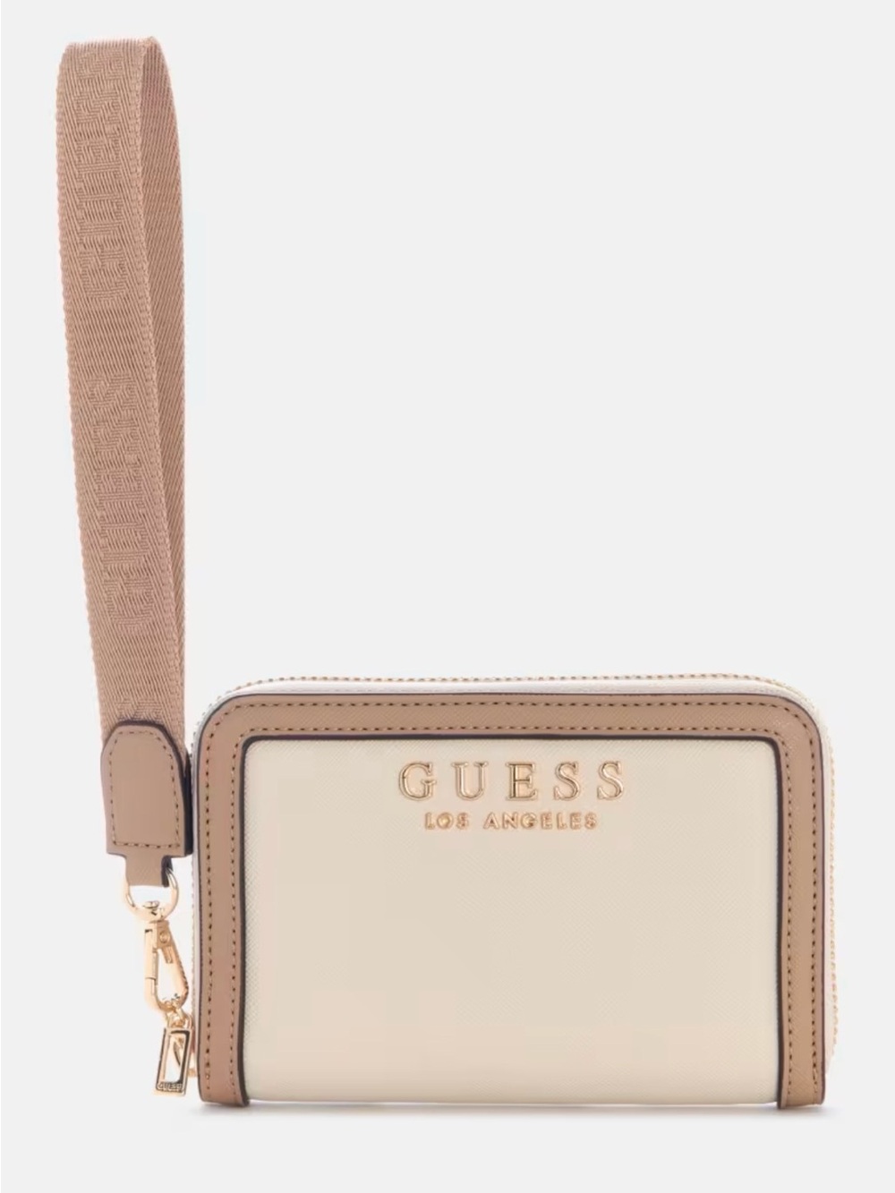 GUESS Cassidy Saffiano Zip Wallet Wristlet